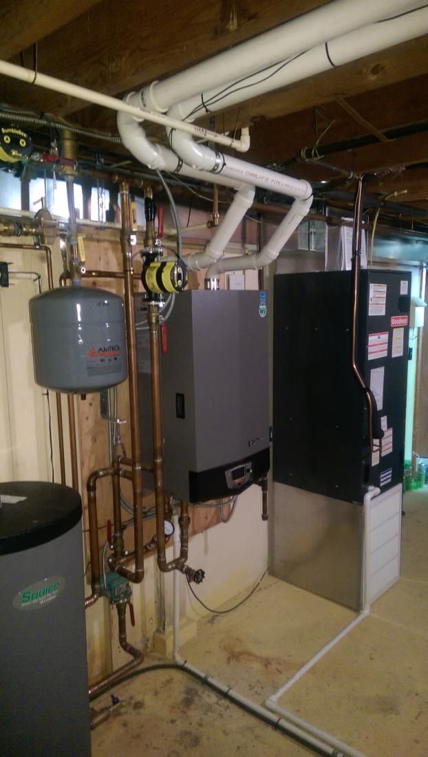 After a completed heating and cooling service project in the  area