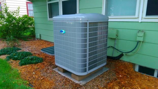 A recent air conditioning install job in the  area