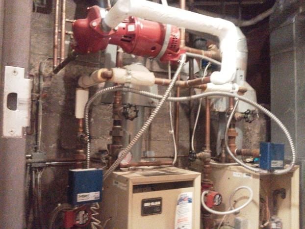Before a completed boiler companies project in the  area